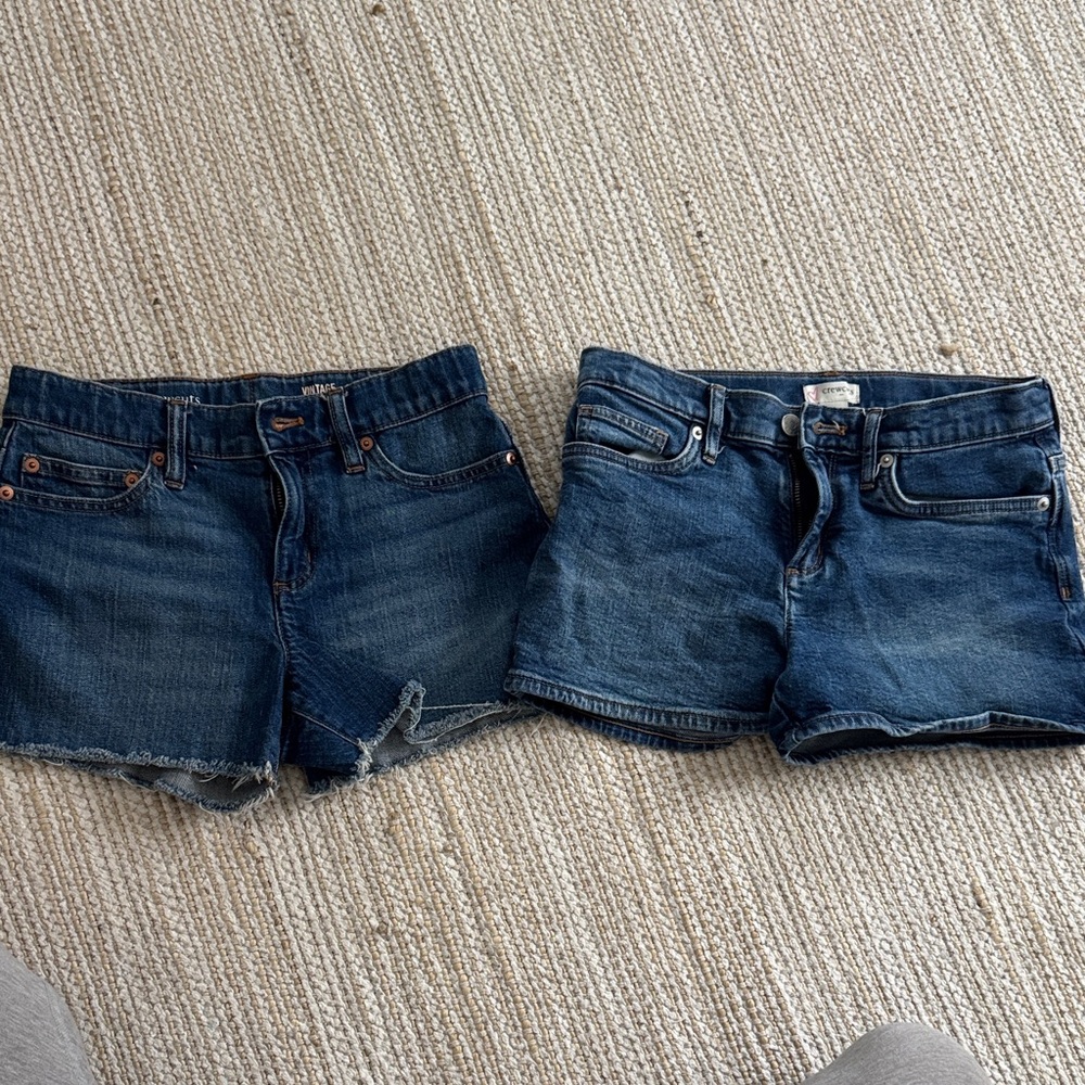 Denim Blue Girls Shorts